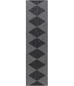 Livabliss Eagean EAG2348 Charcoal Cream Area Rug 2 ft. 7 in. X 12 ft. Runner