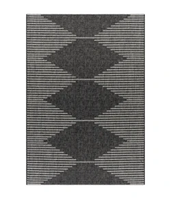 Livabliss Eagean EAG2348 Charcoal Cream Area Rug 4 ft. 3 in. X 5 ft. 11 in. Rectangle