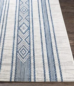 Livabliss Eagean EAG2351 Bright Blue Navy Area Rug 2 ft. X 2 ft. 11 in. Rectangle