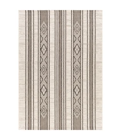 Livabliss Eagean EAG2352 Black White Area Rug 5 ft. 3 in. Round