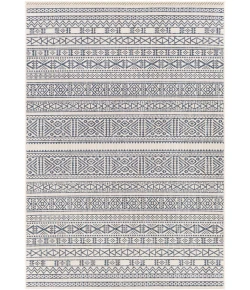 Livabliss Eagean EAG2357 Bright Blue Navy Area Rug 6 ft. 7 in. Round