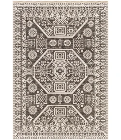 Livabliss Eagean EAG2359 Black White Area Rug 6 ft. 7 in. Round