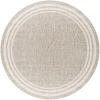 Livabliss Eagean EAG2366 Oatmeal Gray Area Rug 5 ft. 3 in. Round