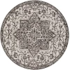 Livabliss Eagean EAG2379 Black Charcoal Area Rug 7 ft. 10 in. Round