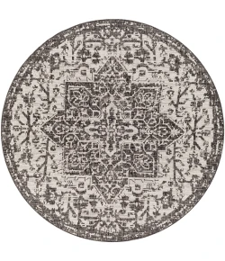 Livabliss Eagean EAG2379 Black Charcoal Area Rug 5 ft. 3 in. Round