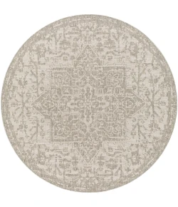 Livabliss Eagean EAG2380 Gray Oatmeal Area Rug 6 ft. 7 in. Round