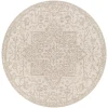 Livabliss Eagean EAG2380 Gray Oatmeal Area Rug 5 ft. 3 in. Round