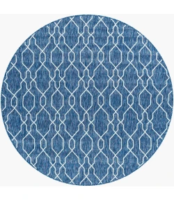 LIVABLISS Eagean Blue EAG-2381 6ft.7in. x 6ft.7in. Round Rug