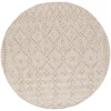 Livabliss Eagean EAG2404 Brown Light Brown Area Rug 7 ft. 10 in. Round Round