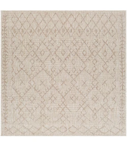 Livabliss Eagean EAG2404 Brown Light Brown Area Rug 6 ft. 7 in. Square Square