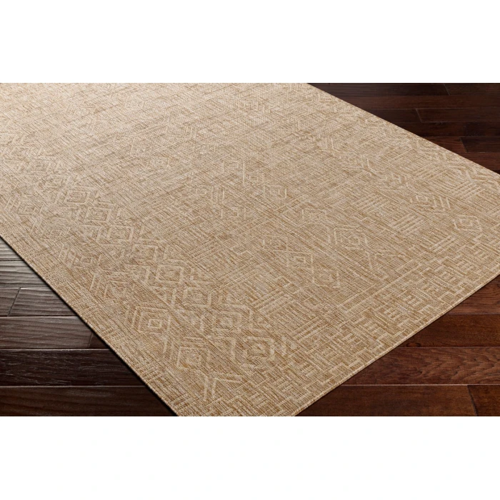 LIVABLISS Eagean Light Beige EAG-2412 6ft.7in. x 6ft.7in. Round Rug