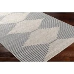 Livabliss Eagean EAG2434 Taupe Light Grey Area Rug 6 ft. 7 in. Round Round