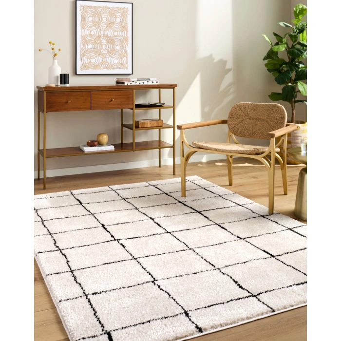 Elle Decor Rivoli Cream EDRV-2300 2 ft. X 2 ft. 11 in. Rect. Rug
