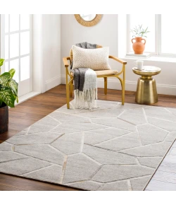 Surya Eloquent ELQ2306 Medium Gray Light Gray Area Rug 10 ft. X 14 ft. Rectangle