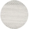 Livabliss Elaziz ELZ2308 Light Gray Medium Gray Area Rug 6 ft. Round