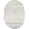 Livabliss Elaziz ELZ2308 Light Gray Medium Gray Area Rug 4 ft. X 6 ft. Oval