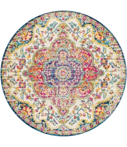 Livabliss Elaziz ELZ2335 Bright Pink Saffron Area Rug 7 ft. 10 in. Round