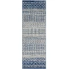 Livabliss Elaziz ELZ2345 Dark Blue Medium Gray Area Rug 2 ft. 7 in. X 7 ft. 6 in. Runner
