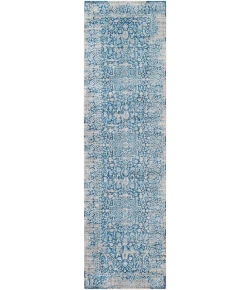 Livabliss Ephesians EPC2300 Sky Blue Saffron Area Rug 2 ft. 7 in. X 9 ft. Runner