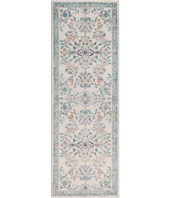 Livabliss Erin ERN2307 Cream Burnt Orange Area Rug 2 ft. 6 in. X 7 ft. 6 in. Runner