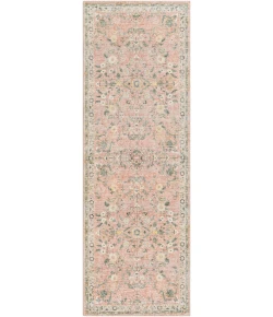 Livabliss Erin ERN2308 Cream Pale Pink Area Rug 2 ft. 6 in. X 7 ft. 6 in. Runner
