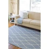 Surya Fallon FAL1005 Bright Blue Beige Area Rug 2 ft. 6 in. X 8 ft. Runner