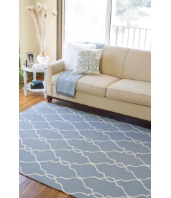 Surya Fallon FAL1005 Bright Blue Beige Area Rug 5 ft. X 8 ft. Rectangle