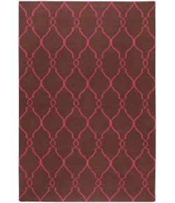 Surya Fallon FAL1012 Dark Brown Magenta Area Rug 5 ft. X 8 ft. Rectangle