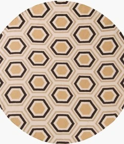 Surya Fallon Camel FAL-1039 8ft. x 8ft. Round Rug