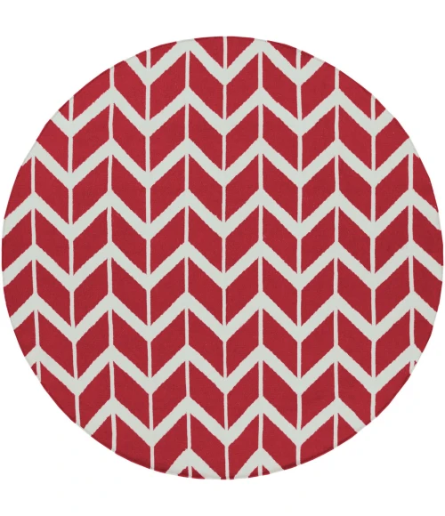 Surya Fallon Red FAL-1053 8ft. x 8ft. Round Rug