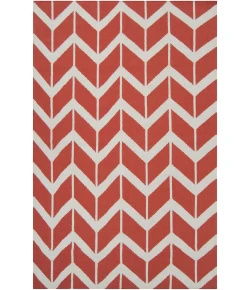 Surya Fallon FAL1054 Bright Orange Beige Area Rug 3 ft. 6 in. X 5 ft. 6 in. Rectangle