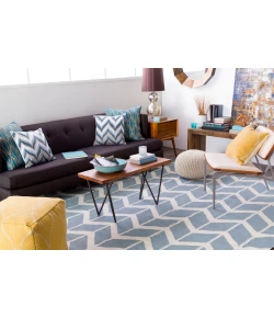 Surya Fallon FAL1070 Pale Blue Beige Area Rug 2 ft. X 3 ft. Rectangle