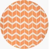Surya Fallon Orange FAL-1081 8ft. x 8ft. Round Rug