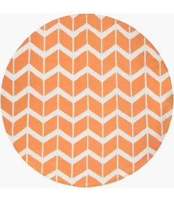 Surya Fallon Orange FAL-1081 8ft. x 8ft. Round Rug