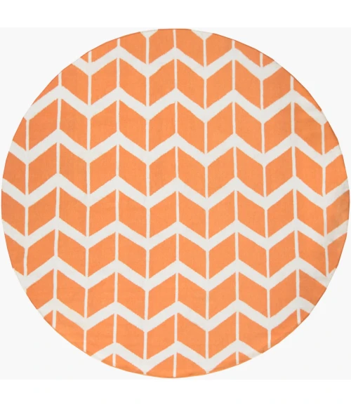 Surya Fallon Orange FAL-1081 8ft. x 8ft. Round Rug