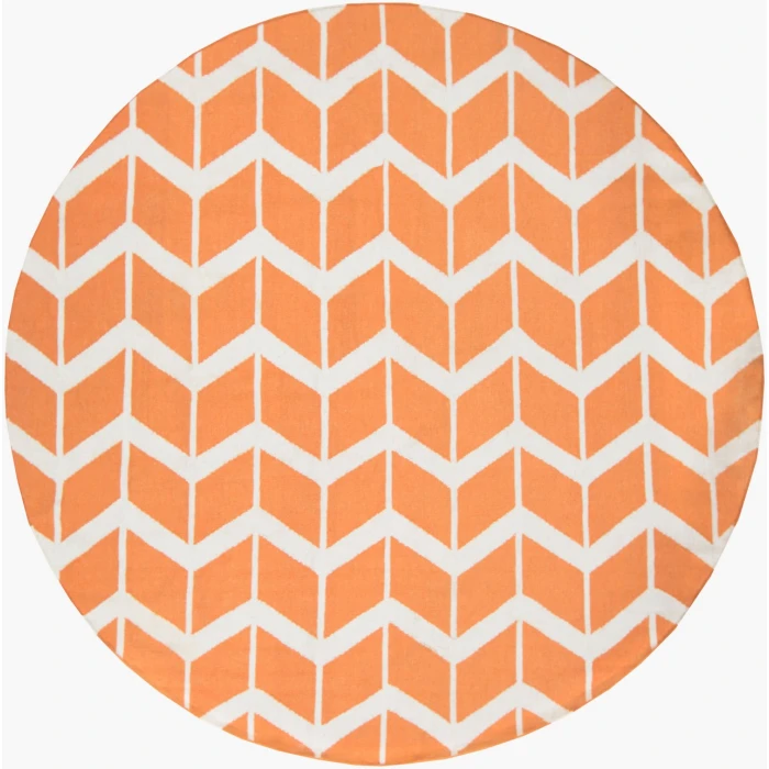 Surya Fallon Orange FAL-1081 8ft. x 8ft. Round Rug