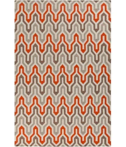 Surya Fallon FAL1103 Bright Orange Taupe Area Rug 2 ft. 6 in. X 8 ft. Runner