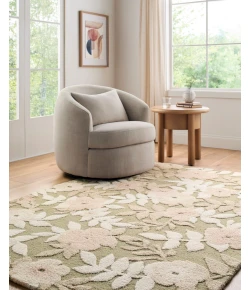LIVABLISS Fabian Olive Green FBI-2301 9ft. x 12ft. Rect. Rug