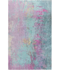 Livabliss Felicity FCT8003 Bright Purple Teal Area Rug 6 ft. 7 in. X 9 ft. Rectangle