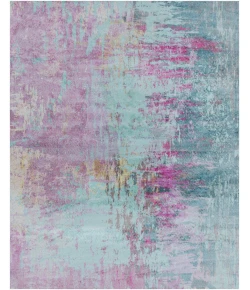 Livabliss Felicity FCT8003 Bright Purple Teal Area Rug 8 ft. X 10 ft. Rectangle