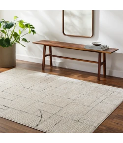 Livabliss Freud FEU2307 Ivory Black Area Rug 6 ft. 7 in. X 9 ft. Rectangle