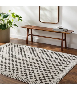 Livabliss Freud FEU2325 Ivory Black Area Rug 6 ft. 7 in. X 9 ft. Rectangle