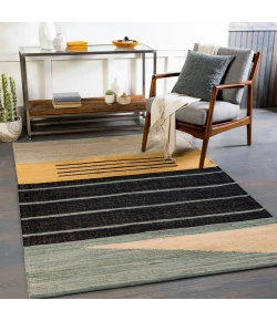 Livabliss Fulham FHM2301 Black Wheat Area Rug 8 ft. X 10 ft. Rectangle