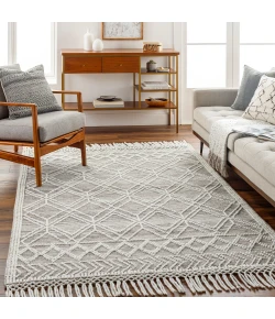 Livabliss Fleur FLE2302 White Dark Brown Area Rug 2 ft. 3 in. X 3 ft. 9 in. Rectangle