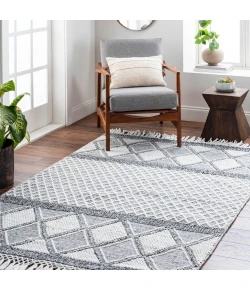 Livabliss Fleur FLE2307 White Black Area Rug 2 ft. 3 in. X 3 ft. 9 in. Rectangle