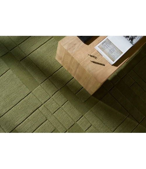 Frank Lloyd Wright Foundation Luxuries Olive FLW-2303 8 ft. X 10 ft. Rect. Rug