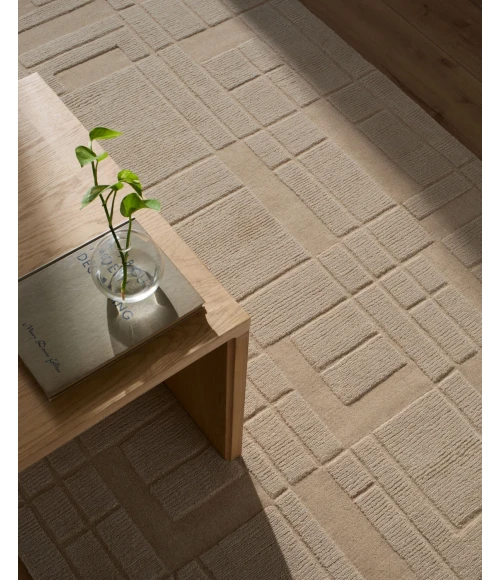 Frank Lloyd Wright Foundation Luxuries Beige FLW-2304 9 ft. X 12 ft. Rect. Rug