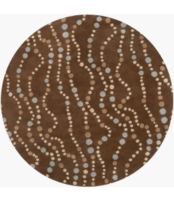 Surya Forum Dark Brown FM-7010 9ft.9in. x 9ft.9in. Round Rug