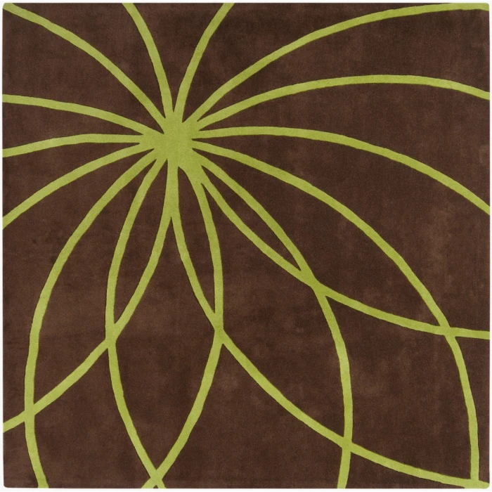 Surya Forum Dark Brown FM-7073 8ft. x 8ft. Square Rug