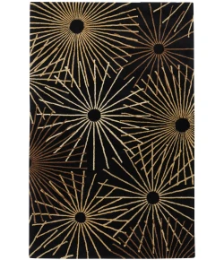 Livabliss Forum FM7090 Black Dark Brown Area Rug 9 ft. 9 in. Round